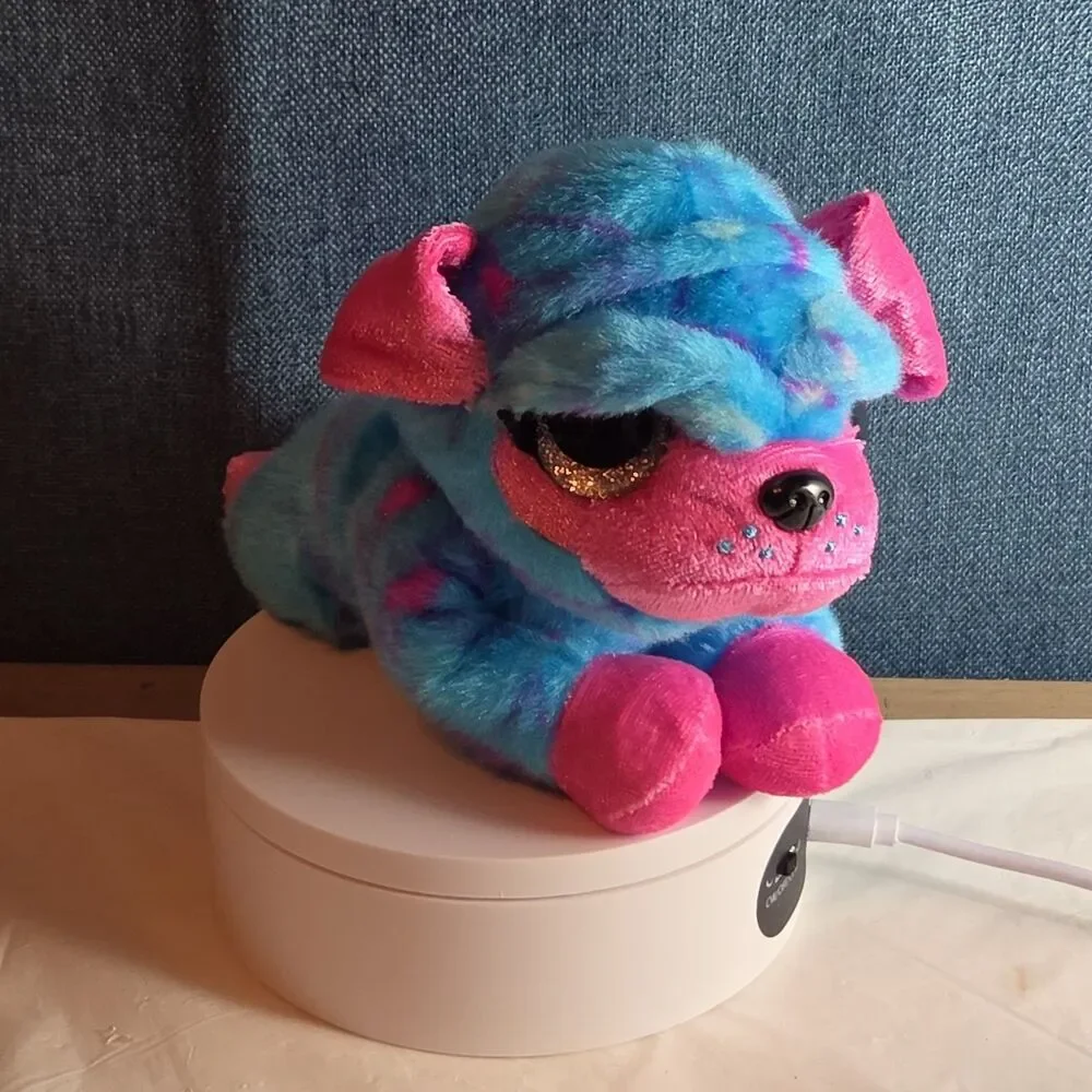 Zuru CoCo Surprise Neon Cone Poppy The Dog Blue & Pink Plush W/ Surprise Inside